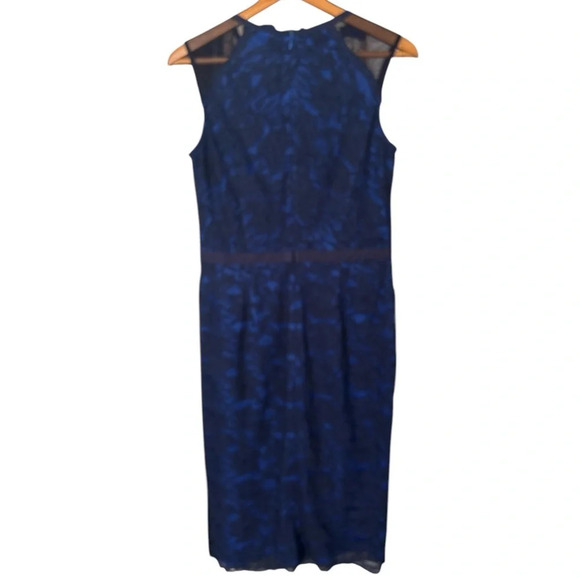 MAGGY LONDON Lace Overlay Dress. Size 8 - Picture 4 of 8